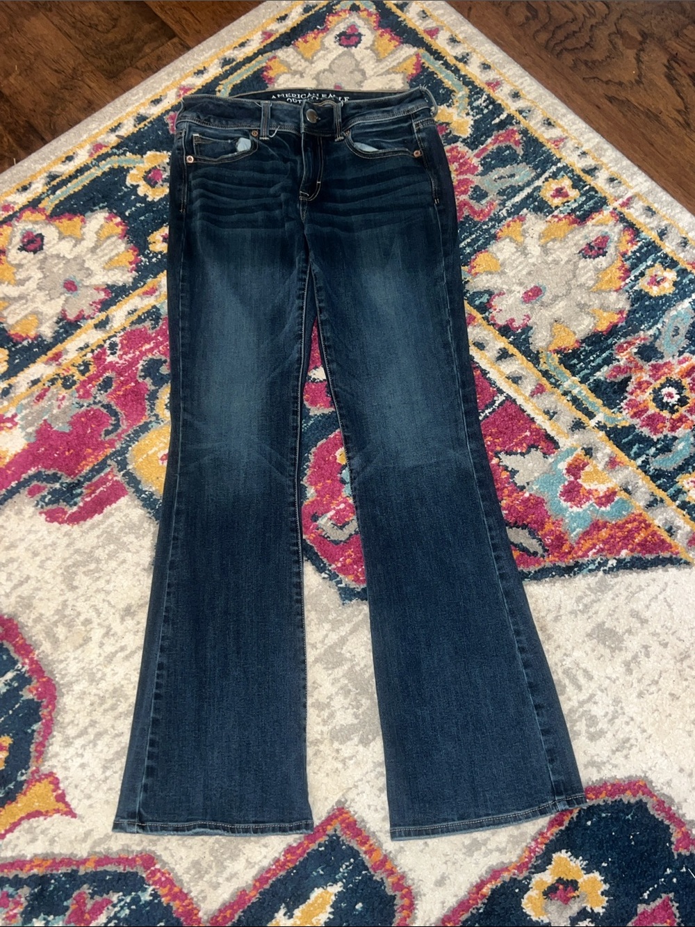 American Eagle Dark Blue Women's Bootcut Jeans